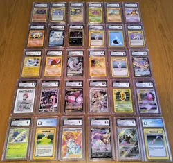 ✨HUGE Lot of 30 CGC Graded Pokemon Card Slabs Bulk Modern & Vintage Collection!⭐ - Image 1