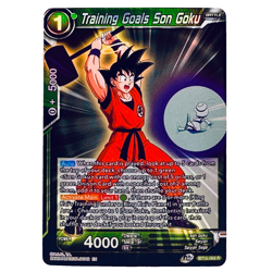 Dragon Ball Super Card Game Training Goals Son Goku Rare Foil Card - Image 1
