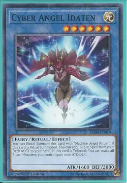 3x Yugioh LED4-EN019 Cyber Angel Idaten 1st Edition Common - Image 1