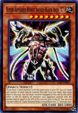 3x Yugioh SAST-EN097 Super Armored Robot Armed Black Iron "C" Common Near Mint - Image 1