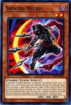 3x Yugioh SAST-EN098 Shinobi Necro Common Near Mint - Image 1