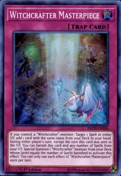 3x Yugioh INCH-EN026 Witchcrafter Masterpiece Super Rare 1st Edition Near Mint - Image 1