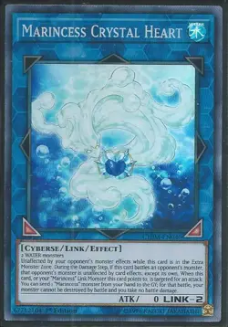 Yugioh 1st Ed CHIM-EN040 Marincess Crystal Heart Super Rare NM - Image 1