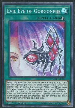 Yugioh 1st Ed CHIM-EN062 Evil Eye of Gorgoneio Super Rare NM - Image 1