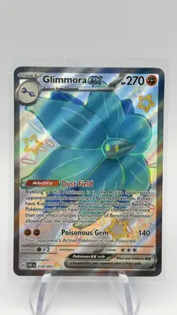 Pokemon - Glimmora ex Shiny Ultra Rare 218/091 SV: Paldean Fates - Image 3