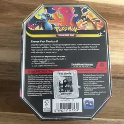 Mega Charizard Ex Tin - Mega Charizard X EX - Pokemon TCG Sealed - Image 2