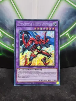 Yugioh Elemental HERO Sunrise LDS3-EN104 Secret Rare NM - Image 1
