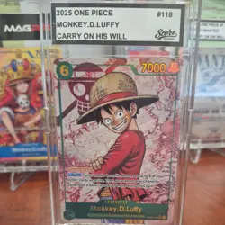 2025 One Piece TCG Carrying On His Will Monkey.D.Luffy Alt Art OP13-118 SEC - NM - Image 3