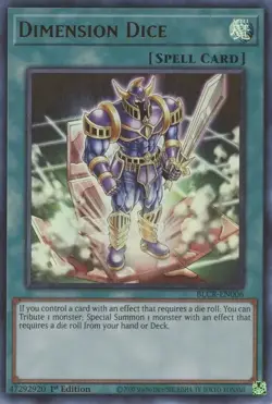 YUGIOH 1ST BLCR-EN006 DIMENSION DICE ULTRA RARE NEAR MINT (NM) - Image 1