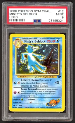 Pokemon Card - PSA 9 Misty's Golduck 12/132 - Gym Challenge - MINT - PSA9 - Image 1