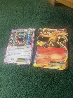 Pokemon Rayquaza Charizard EX Jumbo Promo Holo Lot 2 Cards 11/106 XY69 2014 15 - Image 1