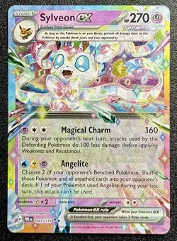 Pokemon TCG Sylveon EX Prismatic Evolutions Double Rare Holo Card 41/131 - Image 1