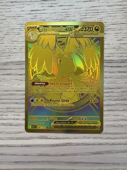 Pokemon Mega Dragonite EX Gold Full Art Holo Card 295/217 ASC EN Stage 2 - Image 1