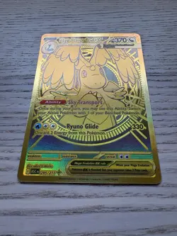 Pokemon Mega Dragonite EX Gold Full Art Holo Card 295/217 ASC EN Stage 2 - Image 3