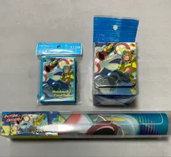 Pokemon Card Canari & Mega Eelektross Deck Shield Deck Case Playmat Set Japanese - Image 1