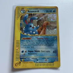 MP Condition Azumarill Holo Rare Aquapolis H4/H32 Pokemon Card - Image 1