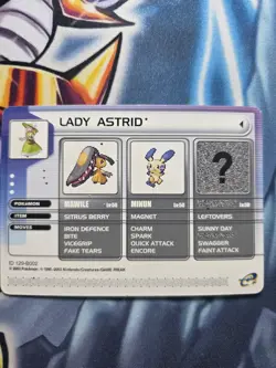Pokemon Battle E- Card Lady Astrid Sapphire Version Ruby Version - Image 1