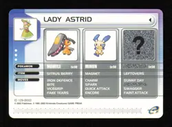 Lady Astrid Pokemon Battle E-Card 2003 Ruby/Sapphire GBA - Image 1