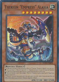 3x YUGIOH UNLIMITED POTE-EN008 THERION EMPRESS ALASIA SUPER RARE NEAR MINT (NM) - Image 1