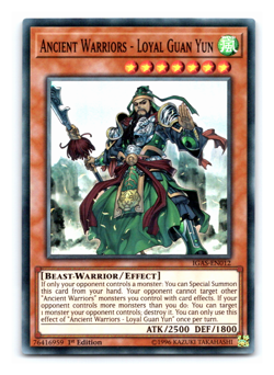 Ancient Warriors - Loyal Guan Yun - IGAS-EN012 - Super Rare 1st Edition Yugioh - Image 1