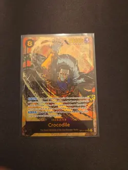 Crocodile OP14-120 Alternate Art The Azure Sea's Seven Sec One Piece Alt Secret - Image 1