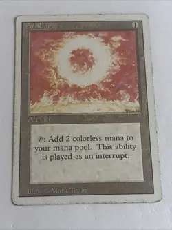 MTG Magic the Gathering Card HP - Sol Ring Revised - Image 1
