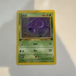 Zubat 70/82 Common Team Rocket Pokemon 1st Edition Light Play TCG Card - Image 1