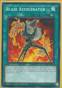 3x YUGIOH 1ST ED LD10-EN030 BLAZE ACCELERATOR COMMON NEAR MINT (NM) - Image 1