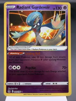 Radiant Gardevoir 069/196 - Holo Rare - Lost Origin Pokemon Card NM - Image 1