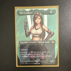 Tifa Lockhart Magic: The Gathering Legendary Creature Rare Green FFVII Card - Image 1