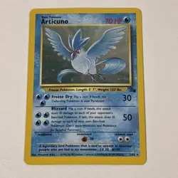 Articuno Pokemon TCG Fossil Holo Rare Card 2/62 English 1999 70 MP HP Basic - Image 1