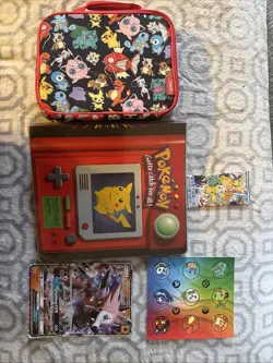 Vintage Pikachu Binder With Over 100+ Pokemon Cards And Extras - Image 1