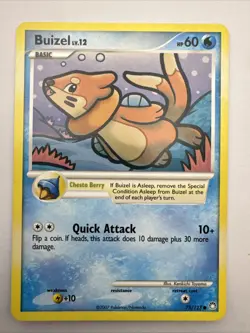 Pokemon Card Buizel Mysterious Treasures Common 75/123 - Image 1