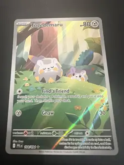 Togedemaru 104/094 IR Phantasmal Flames Pokemon Card TCG NM - Image 1