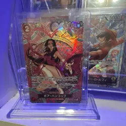 One Piece Boa Hancock Holo OP01-060 3000 Power Japanese Card - Image 2