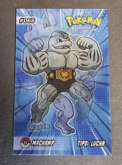 MACHOP X MACHOKE X MACHAMP EVOLUTION - POKEMON RARE 3D CCG HOLO CARD - Image 2