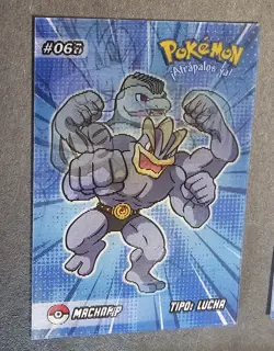 MACHOP X MACHOKE X MACHAMP EVOLUTION - POKEMON RARE 3D CCG HOLO CARD - Image 3