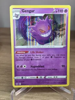 Pokemon Card TCG Gengar Reverse Holo 085/202 Sword and Shield Base Set 2020 - Image 1