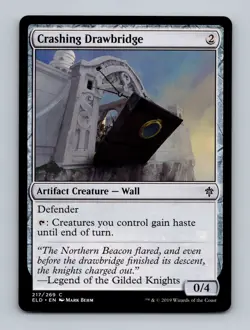 Crashing Drawbridge Throne of Eldraine Non-Foil MTG NM - Image 1