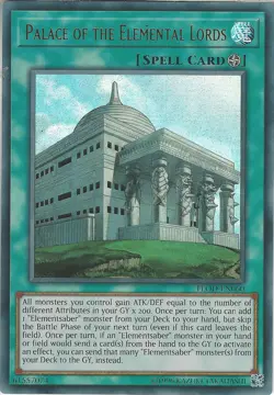 Yugioh FLOD-EN060 Palace of the Elemental Lords Ultra Rare Unlimited NM - Image 1