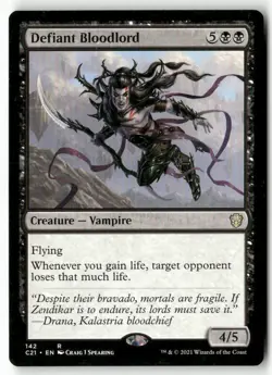 Defiant Bloodlord 142 Rare Commander 2021 Magic: The Gathering Near Mint - Image 1