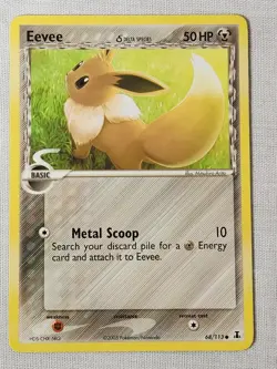 Played (LP) Eevee - Non-Holo #68 Delta Species Pokemon TCG - Image 1