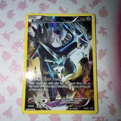 Dialga XY77 XY PROMO RARE HOLO Pokemon Card FULL ART LP - Image 1