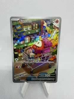 Pokemon TCG Fuecoco Scarlet & Violet Full Art Black Star Holo Card 201/193 NM - Image 1