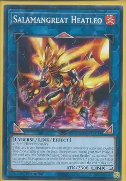 3x YUGIOH 1ST ED LD10-EN011 SALAMANGREAT HEATLEO COMMON NEAR MINT (NM) - Image 1