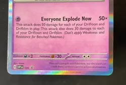 Drifblim Pokemon Stellar Crown Staff Promo #135 - Image 4