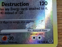 Pokemon TCG Lugia Secret Wonders 14/132 Holo Holo Rare heavily played - Image 3