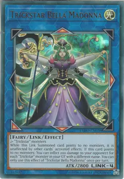 Yugioh FLOD-EN038 Trickstar Bella Madonna Ultra Rare Unlimited NM - Image 1
