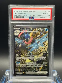 PSA 10 GEM MT 💎 - 2024 POKEMON SVP EN-SV BLACK STAR PROMO #132 GRENINJA EX - Image 1