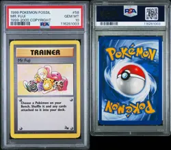 Pokemon Mr. Fuji 1999-2000 Copyright Fossil Unlimited #58 PSA 10 Gem Mint - Image 3